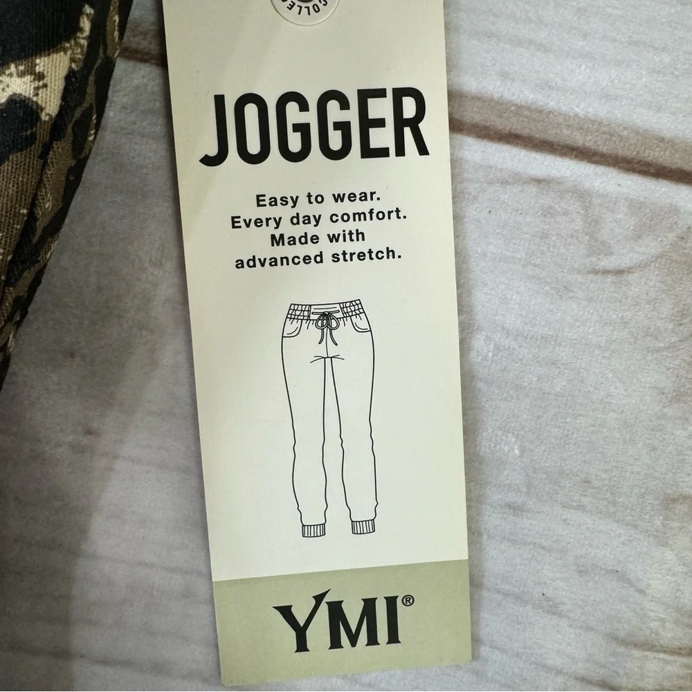 Leopard Animal Print Joggers YMI Distressed Raw Hem High Rise 5 Pocket Mobwife
